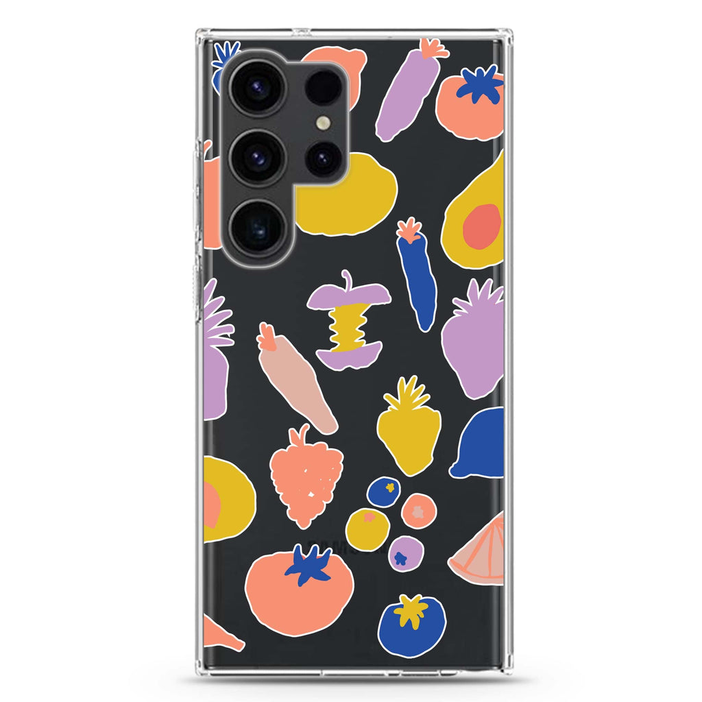 More Fruits Samsung Galaxy Ultra 透明保護殼，適用 S26/S25/S24/S23 Ultra，圖1