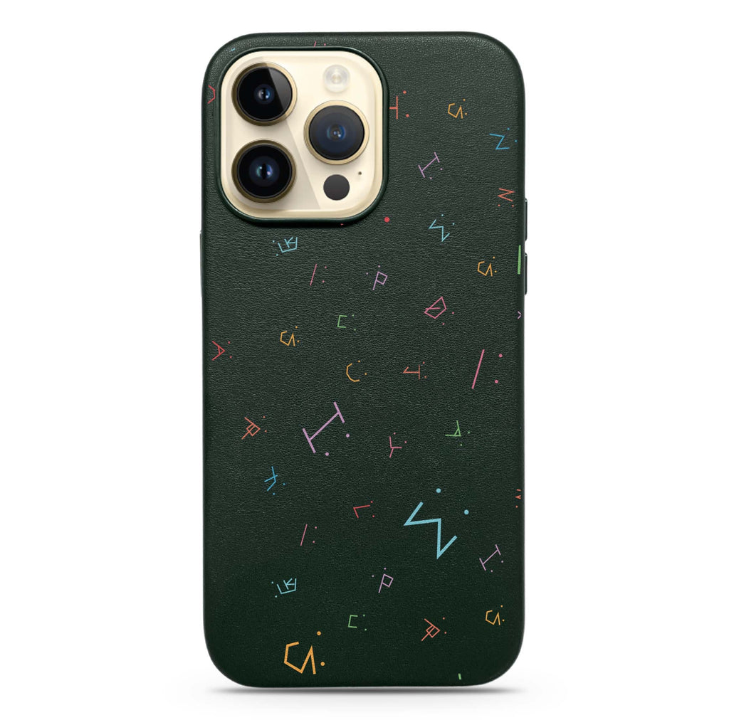 Butterfly Garden Magsafe 兼容皮革保護殼