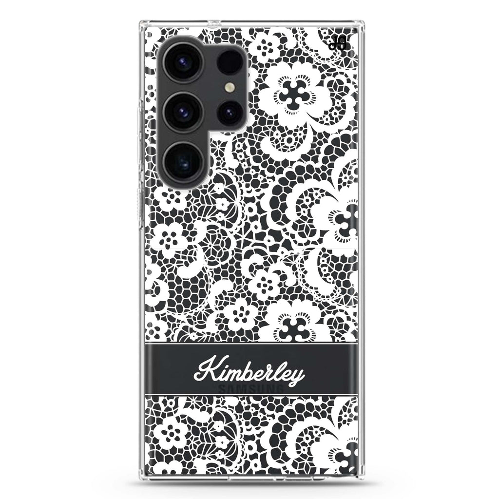 My Lace Samsung Galaxy Ultra 可加名字透明保護殼，適用 S26/S25/S24/S23 Ultra，圖1