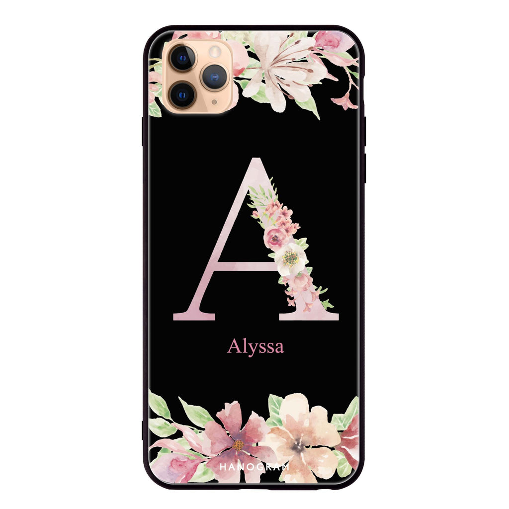 Monogram & Floral iPhone 11 Pro 超薄強化玻璃殻