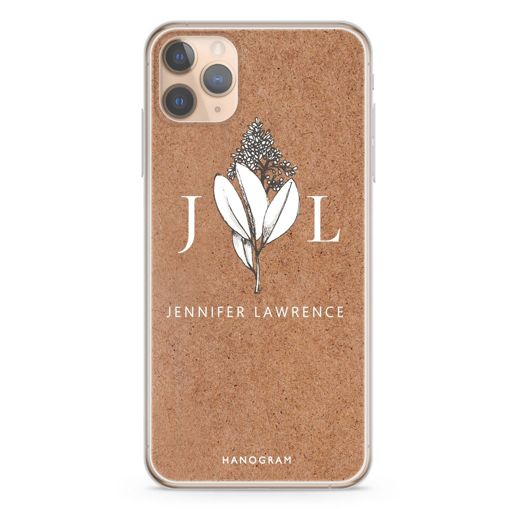 Stylish Floral iPhone 11 Pro Max 水晶透明保護殼