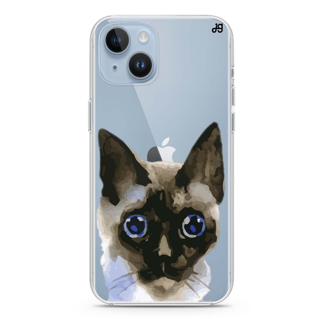 Watercolour Cat iPhone 14 plus 水晶透明保護殼
