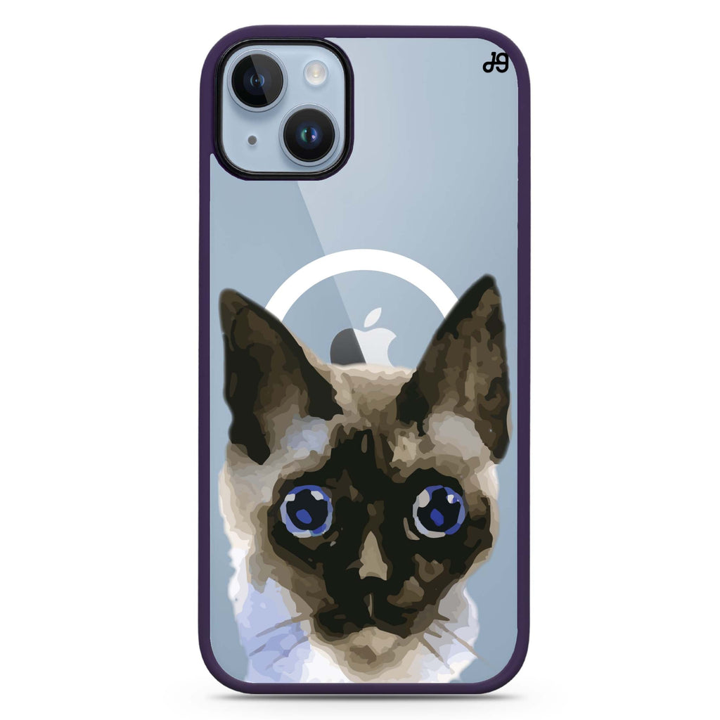 Watercolour Cat iPhone 14 Plus Magsafe 兼容防衝擊保護殼