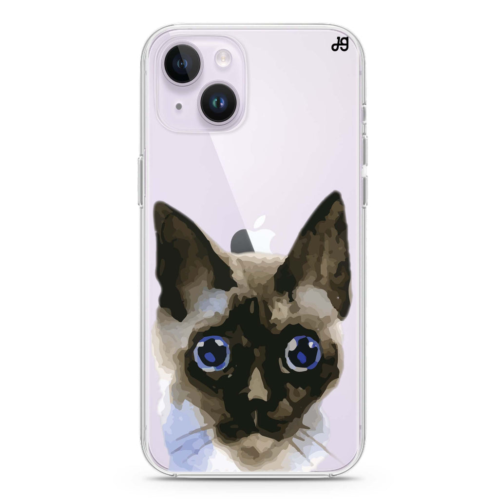 Watercolour Cat iPhone 14 水晶透明保護殼
