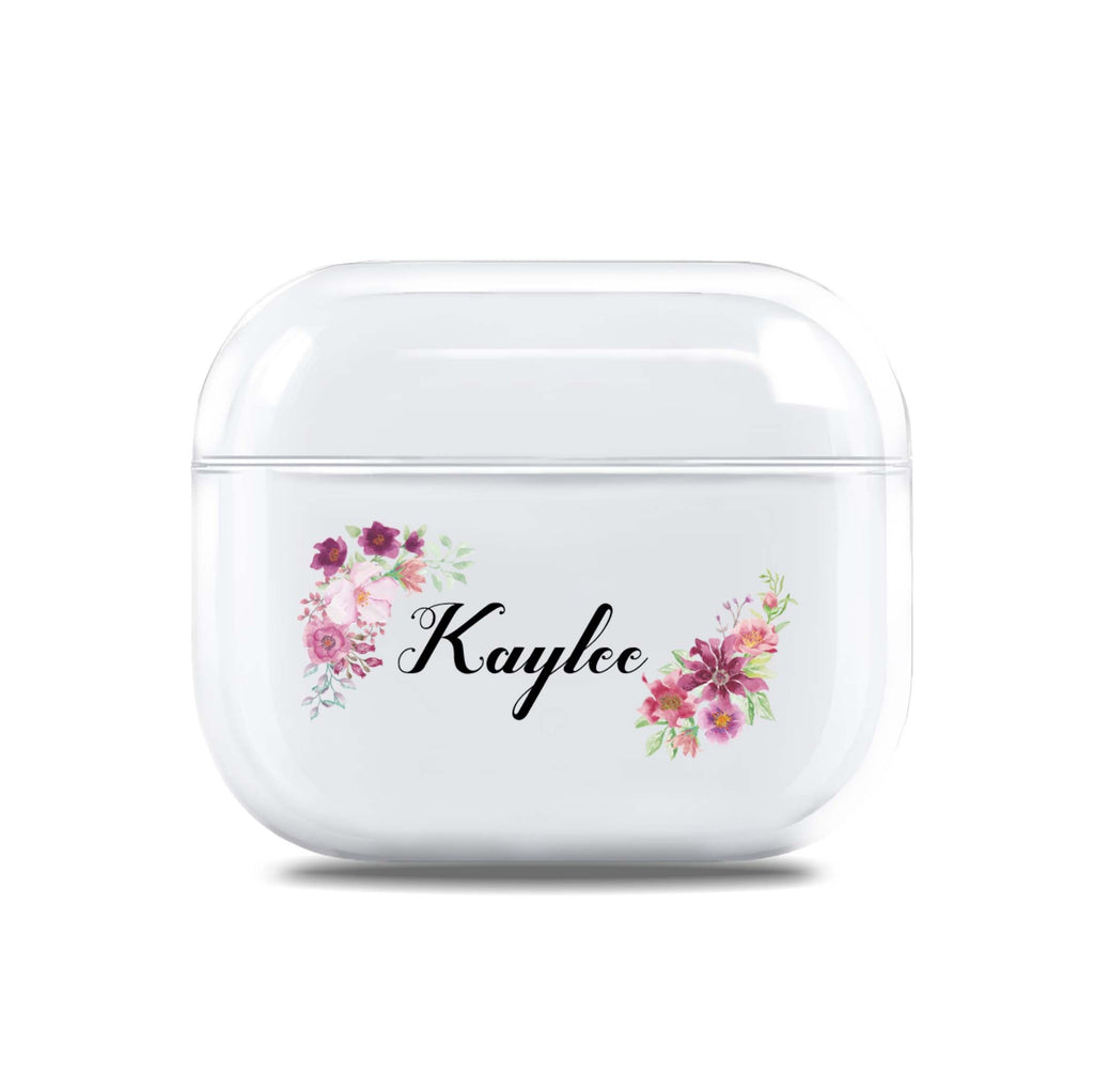 Pink Blossoms AirPods 透明保護殻