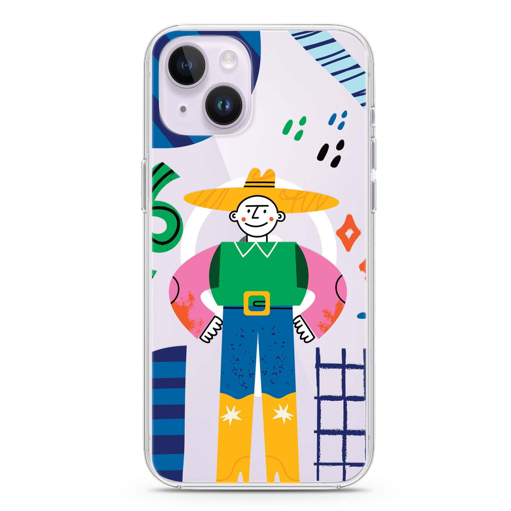 Abstract People iPhone 14 Magsafe 兼容水晶透明保護殼