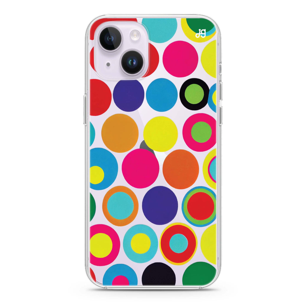 Polka Dot Pattern II iPhone 14 水晶透明保護殼