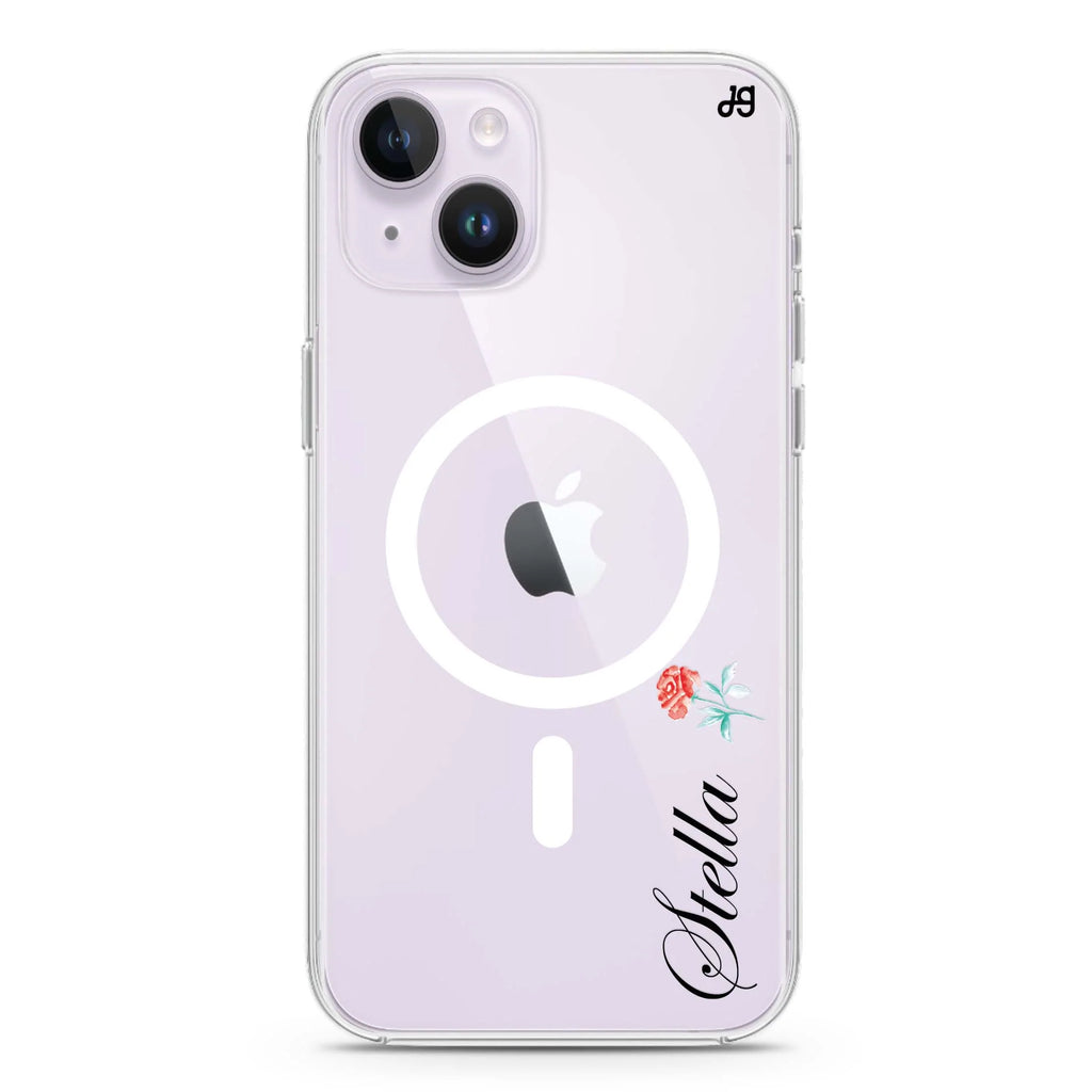 Little Flower II iPhone 14 Plus Magsafe 兼容水晶透明保護殼