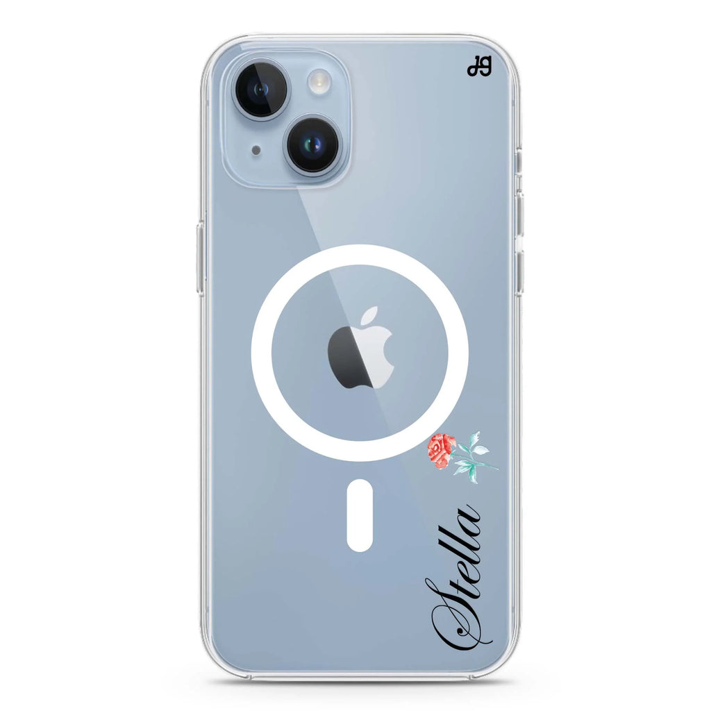 Little Flower II iPhone 14 Magsafe 兼容水晶透明保護殼