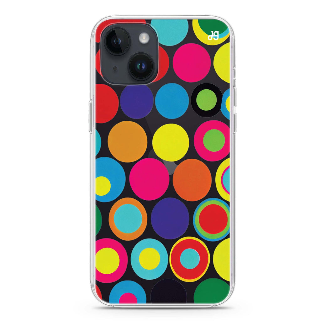 Polka Dot Pattern II iPhone 14 Plus 水晶透明保護殼