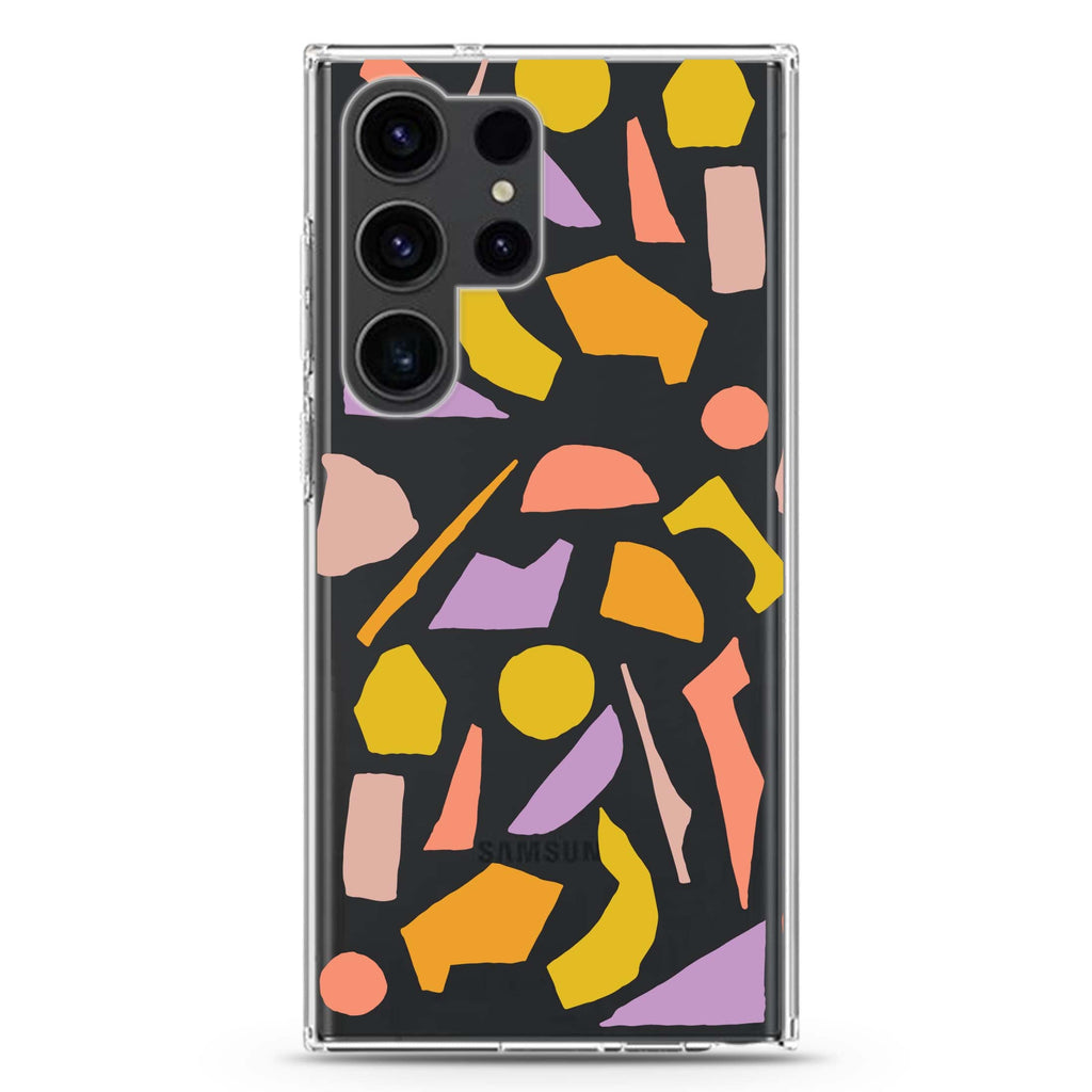 Lovely black & white Samsung Galaxy Ultra 透明保護殼，適用 S26/S25/S24/S23 Ultra，圖1