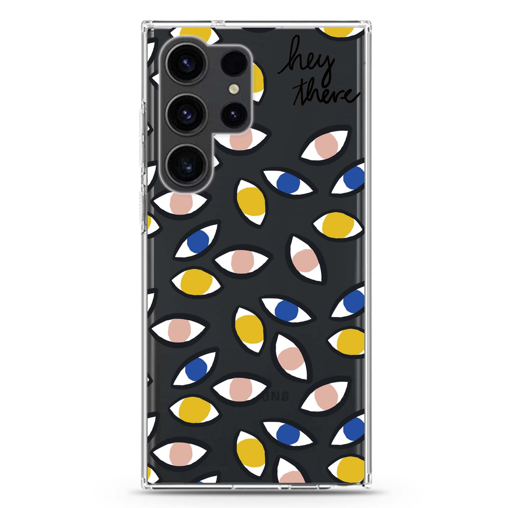 hey there Samsung Galaxy Ultra 透明保護殼，適用 S26/S25/S24/S23 Ultra，圖1