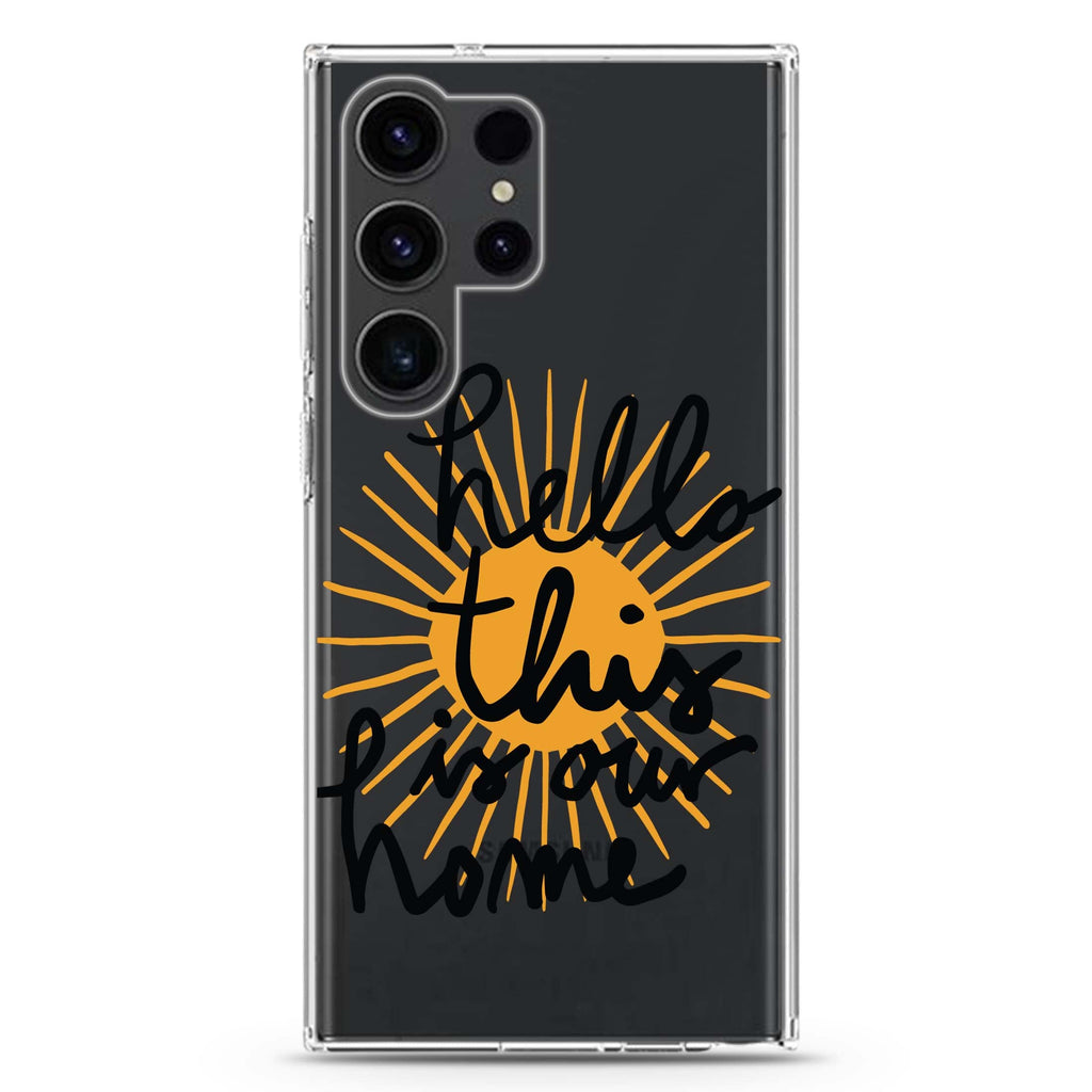 Hello! Samsung Galaxy Ultra 透明保護殼，適用 S26/S25/S24/S23 Ultra，圖1