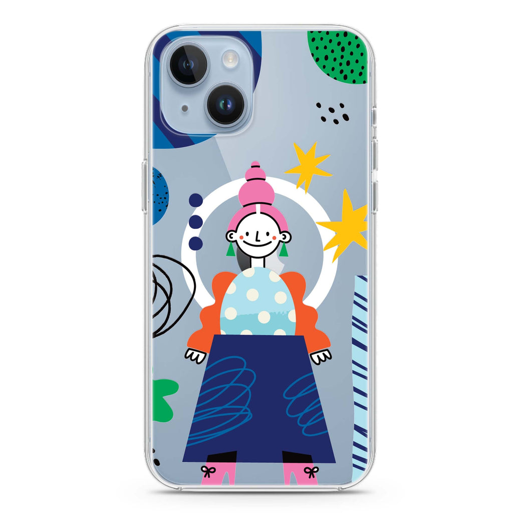 Abstract People iPhone 14 Magsafe 兼容水晶透明保護殼
