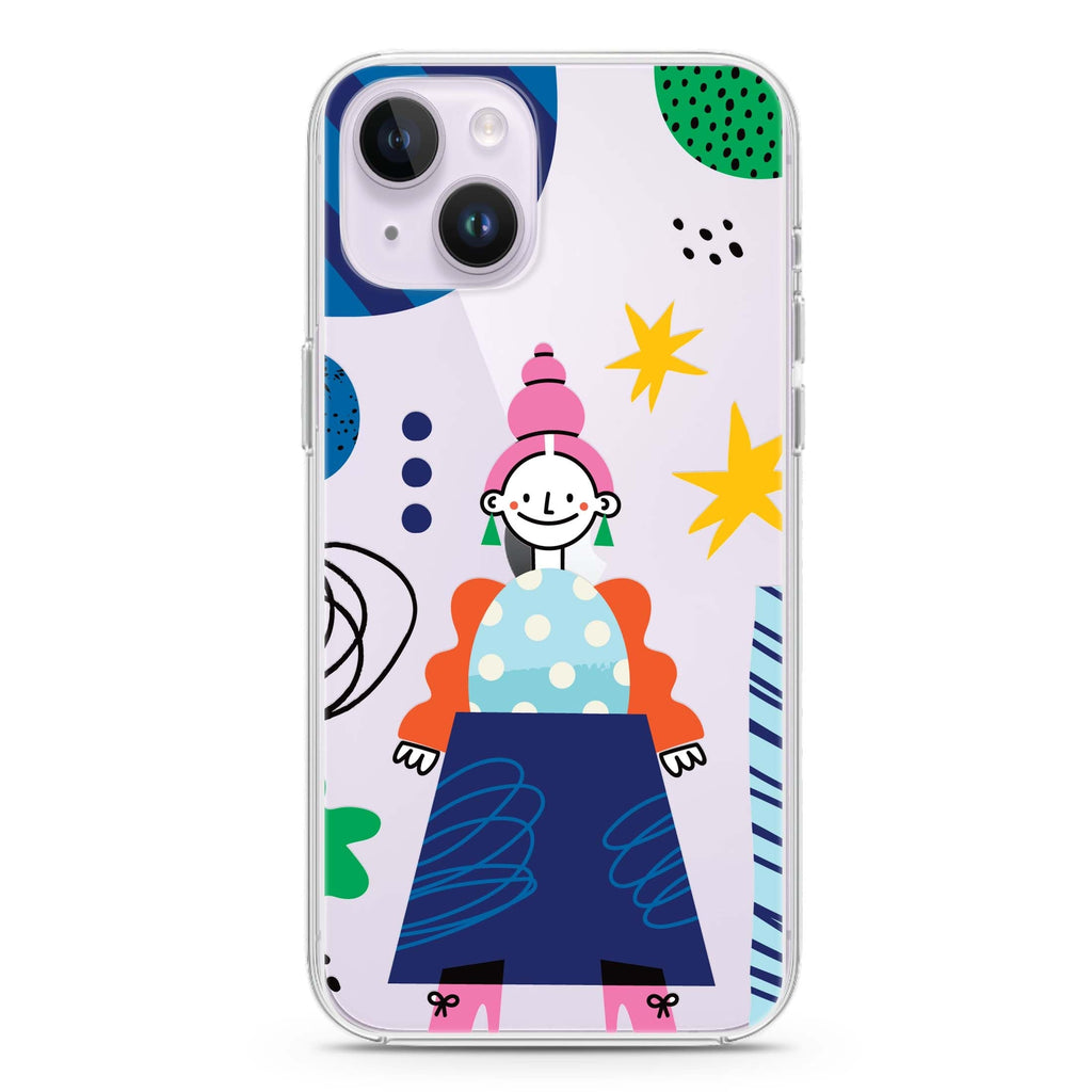 Abstract People iPhone 14 水晶透明保護殼