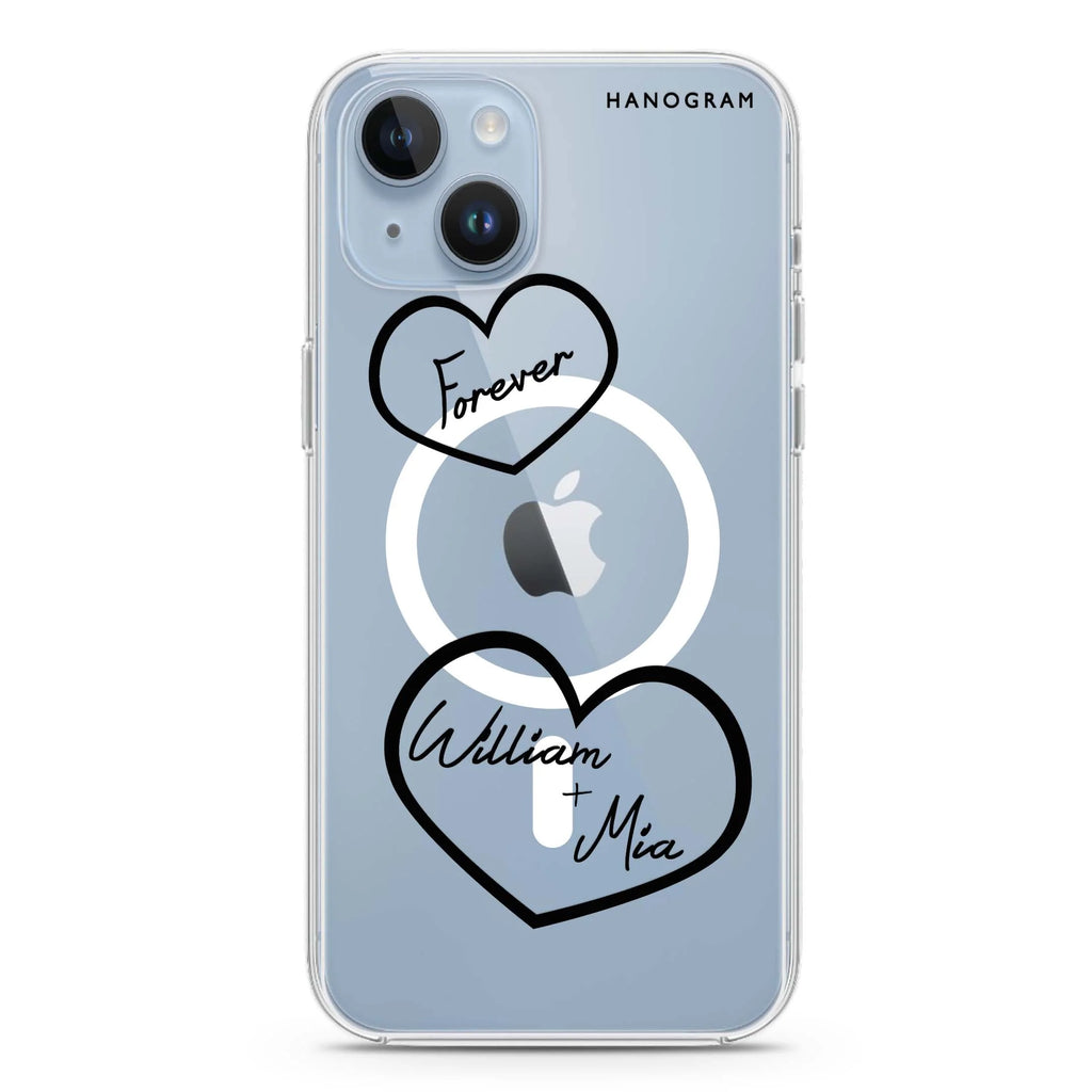 Sweet Heart II iPhone 14 Plus Magsafe 兼容水晶透明保護殼