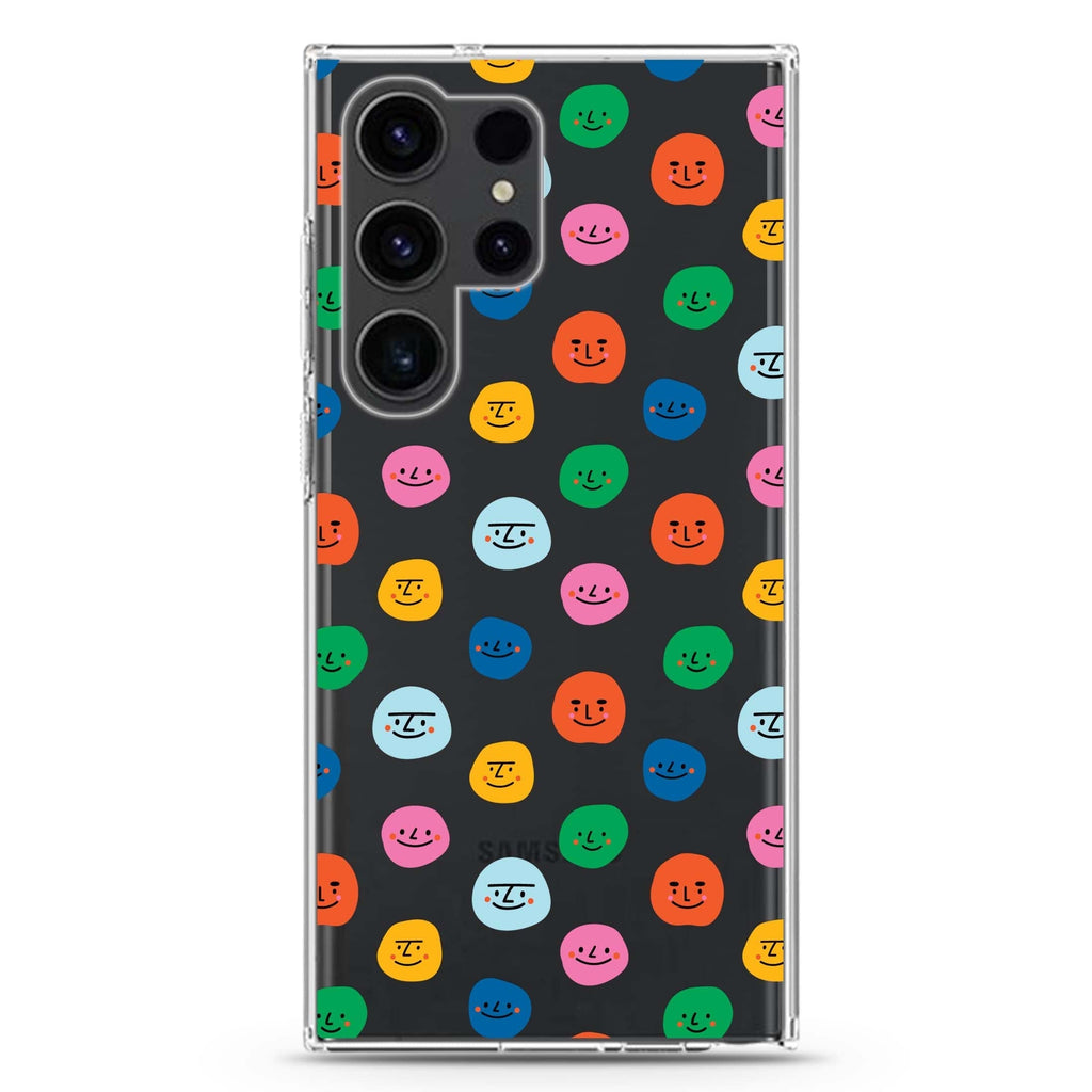 Make me smile Samsung Galaxy Ultra 透明保護殼，適用 S26/S25/S24/S23 Ultra，圖1