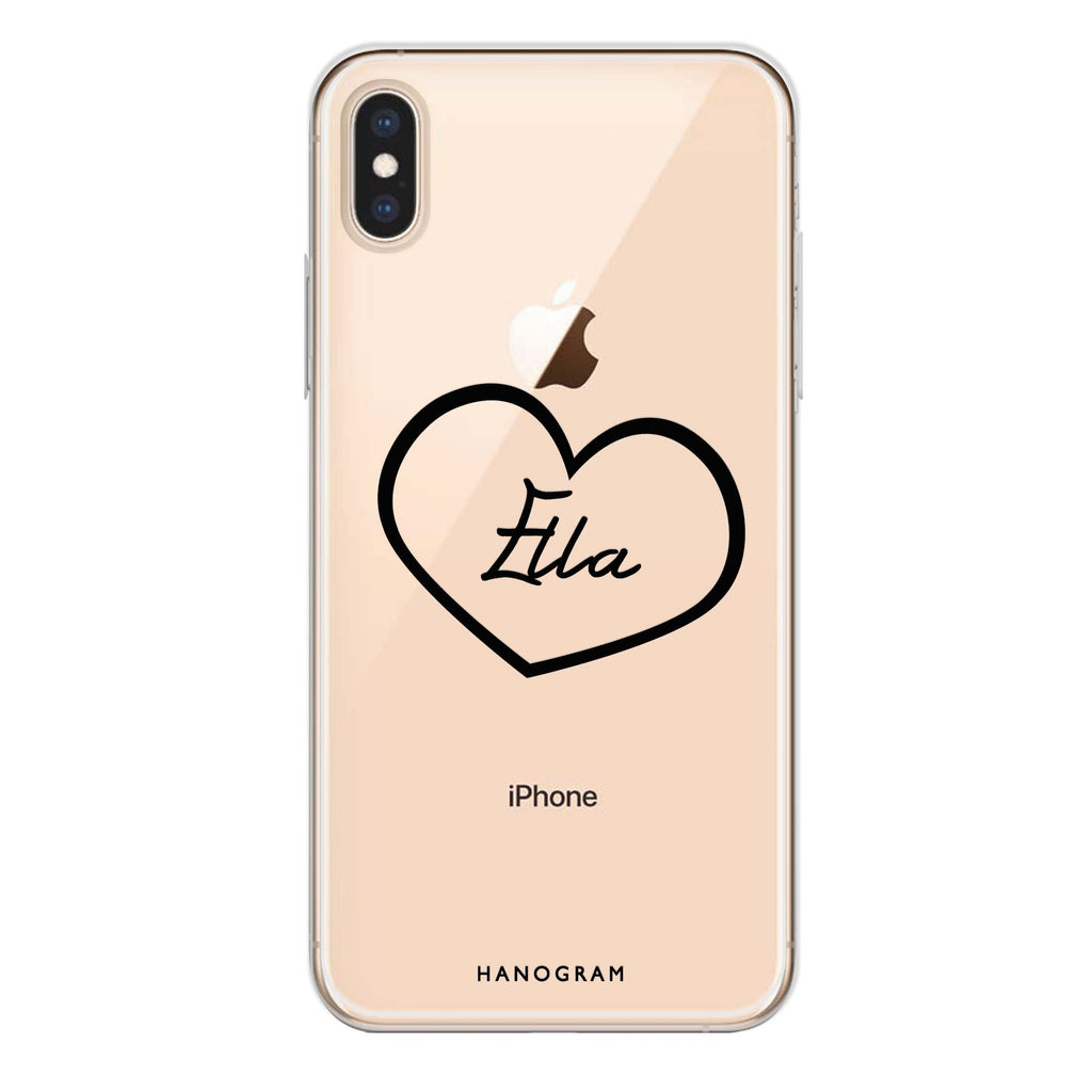 Sweet Heart iPhone XS 水晶透明保護殼