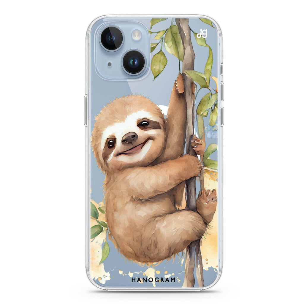 A Sloth iPhone 14 Plus Magsafe 兼容水晶透明保護殼