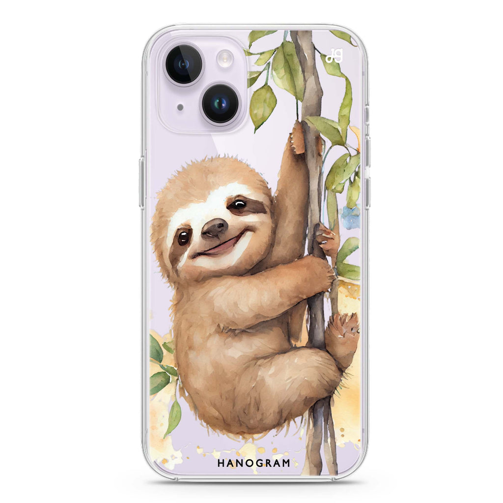 A Sloth iPhone 14 Plus 水晶透明保護殼