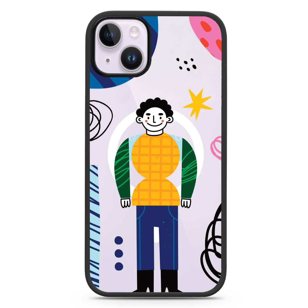 Abstract People iPhone 14 Plus Magsafe 兼容防衝擊保護殼