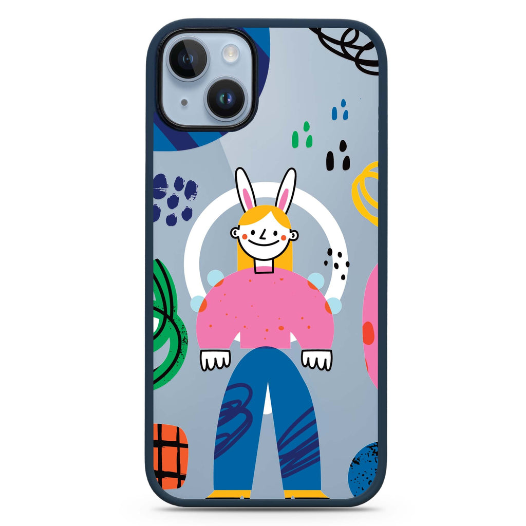 Abstract People iPhone 14 Plus Magsafe 兼容防衝擊保護殼