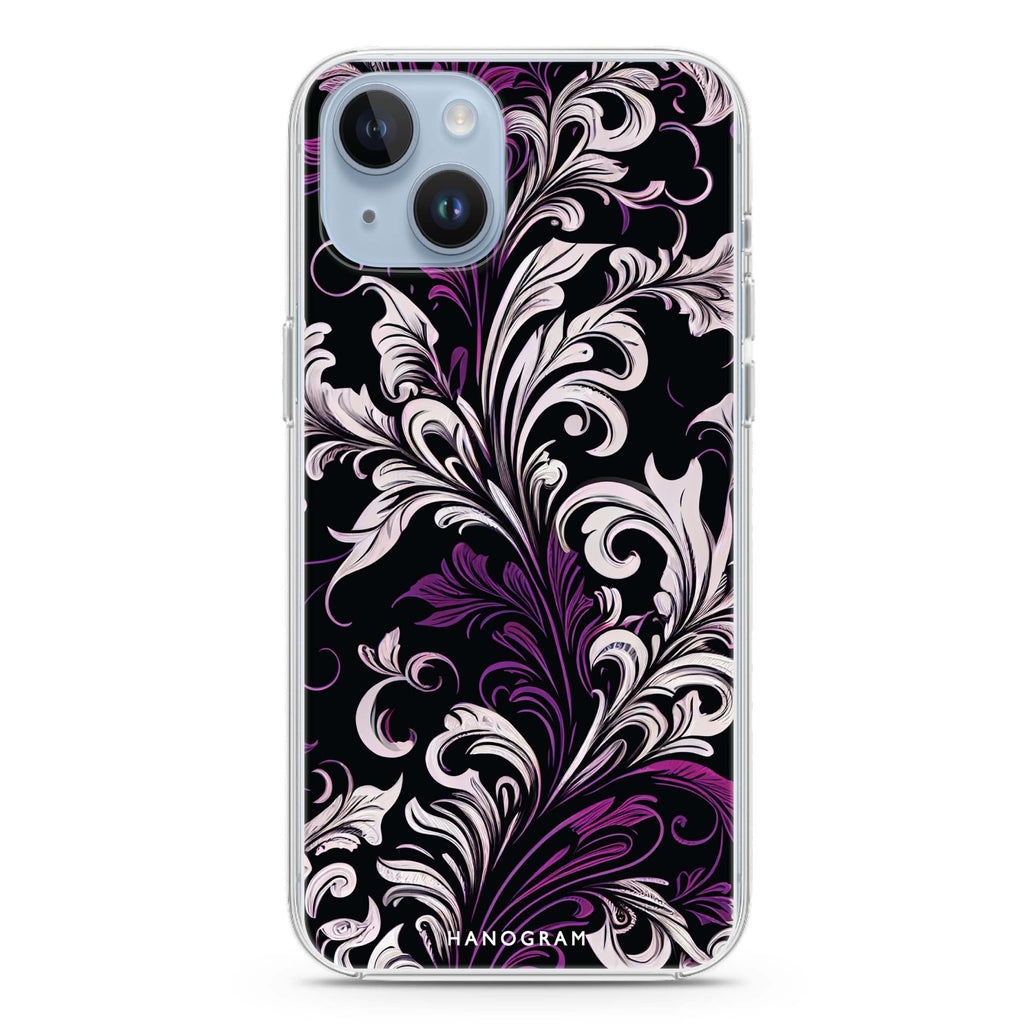 Floral iPhone 14 plus 水晶透明保護殼
