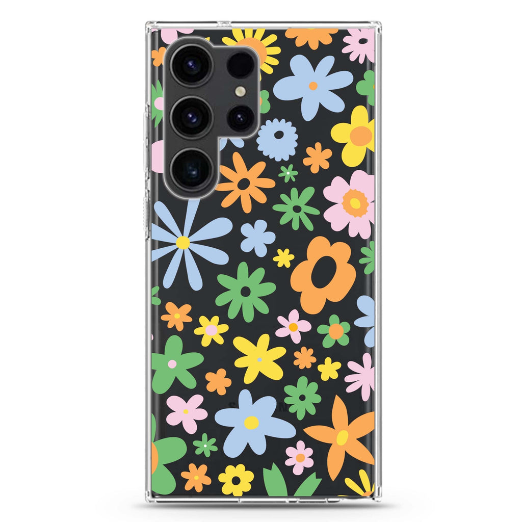 Flowers Samsung Galaxy Ultra 透明保護殼，適用 S26/S25/S24/S23 Ultra，圖1