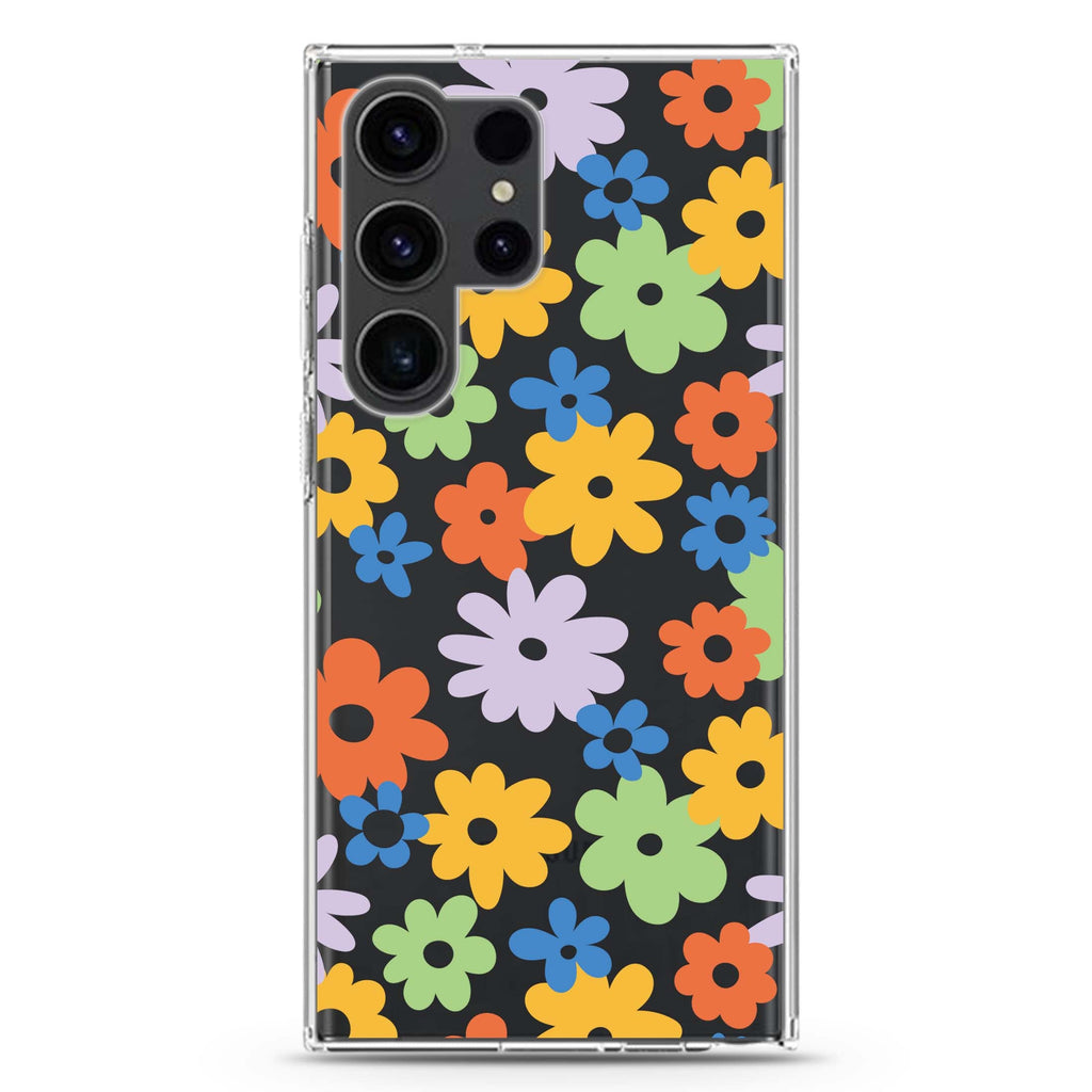 Flowers Samsung Galaxy Ultra 透明保護殼，適用 S26/S25/S24/S23 Ultra，圖1