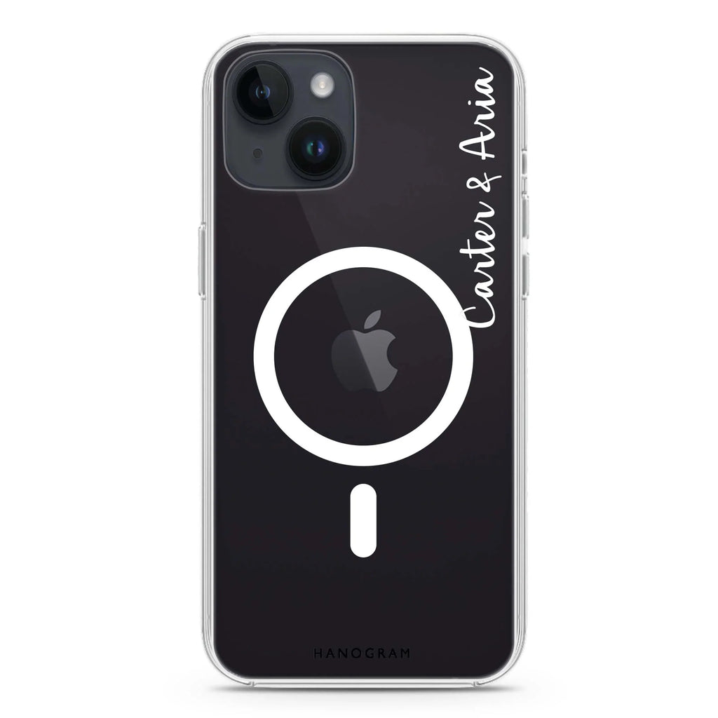 Me & You II iPhone 14 Magsafe 兼容水晶透明保護殼
