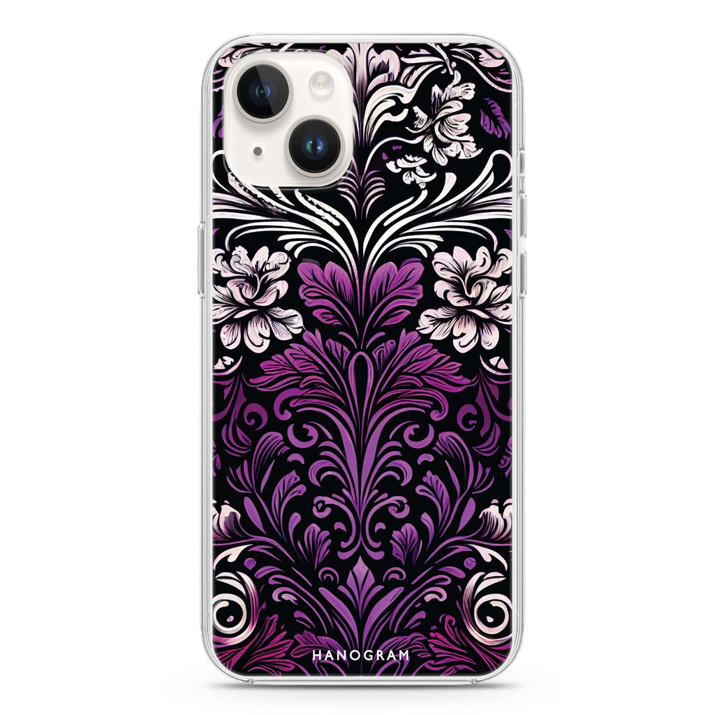 Floral iPhone 14 plus 水晶透明保護殼