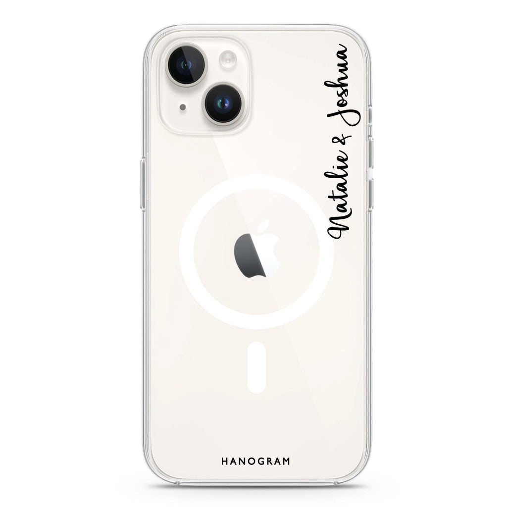 Me & You II iPhone 14 Plus Magsafe 兼容水晶透明保護殼