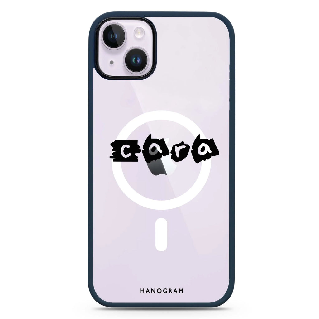 Sticker Custom Name iPhone 14 Plus Magsafe 兼容防衝擊保護殼