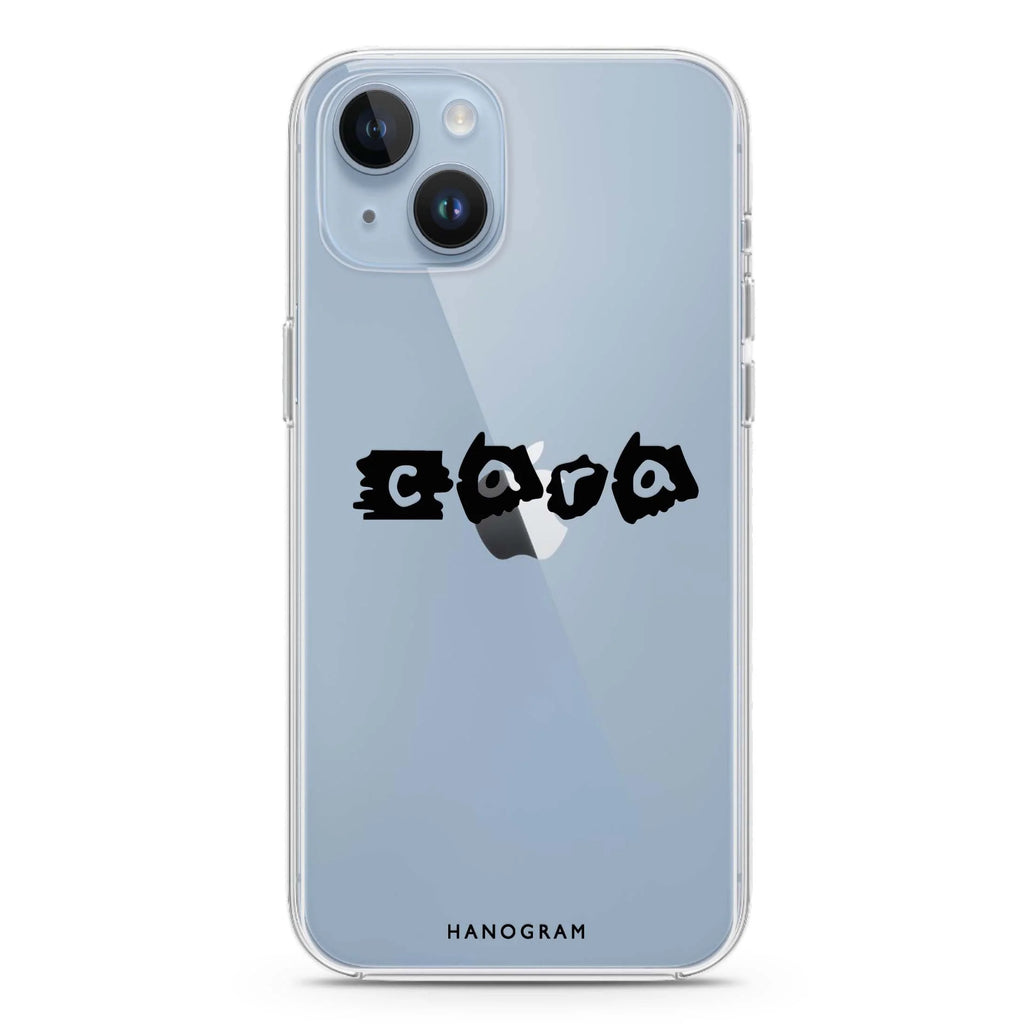Sticker Custom Name iPhone 14 plus 水晶透明保護殼