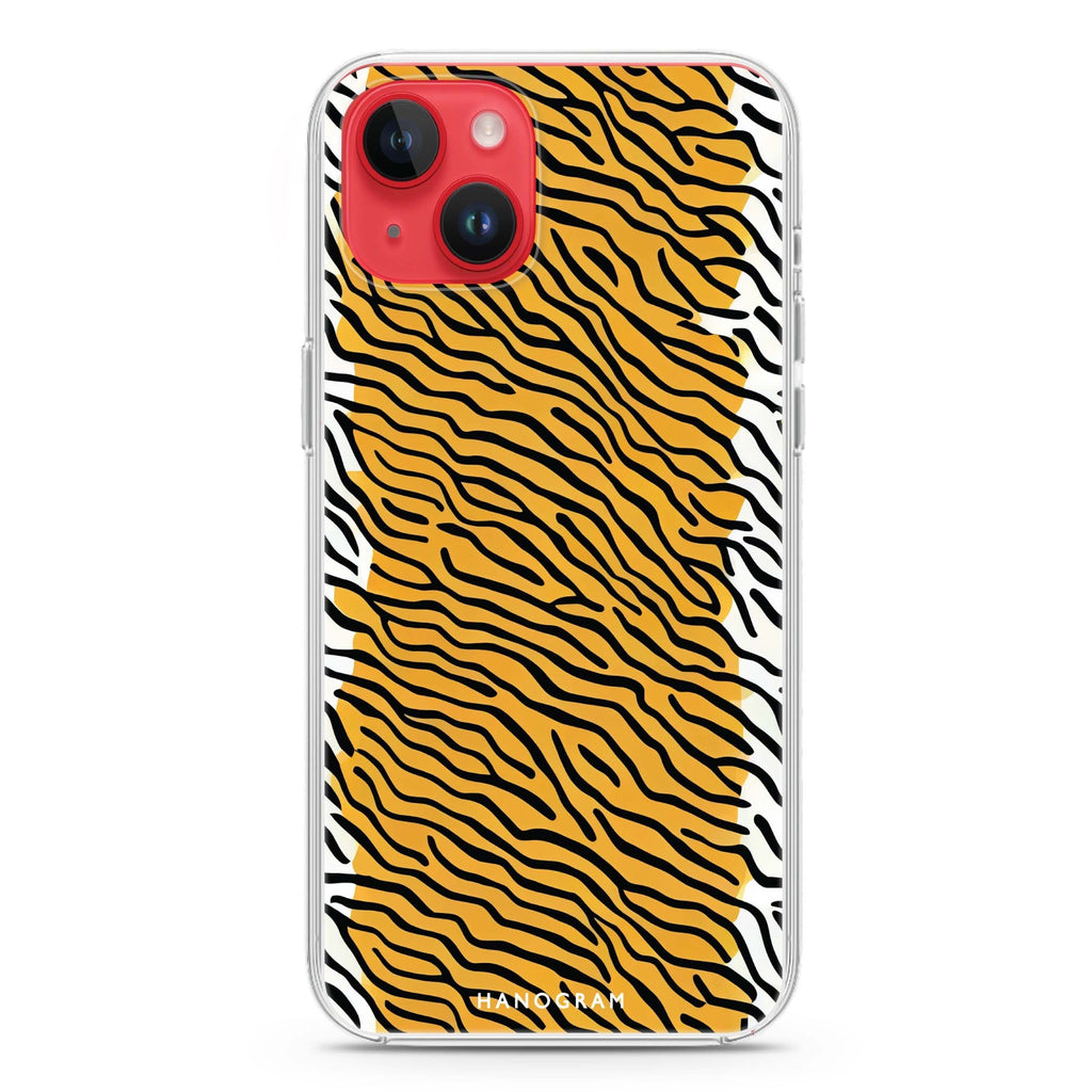Leopard print iPhone 14 Plus Magsafe 兼容水晶透明保護殼