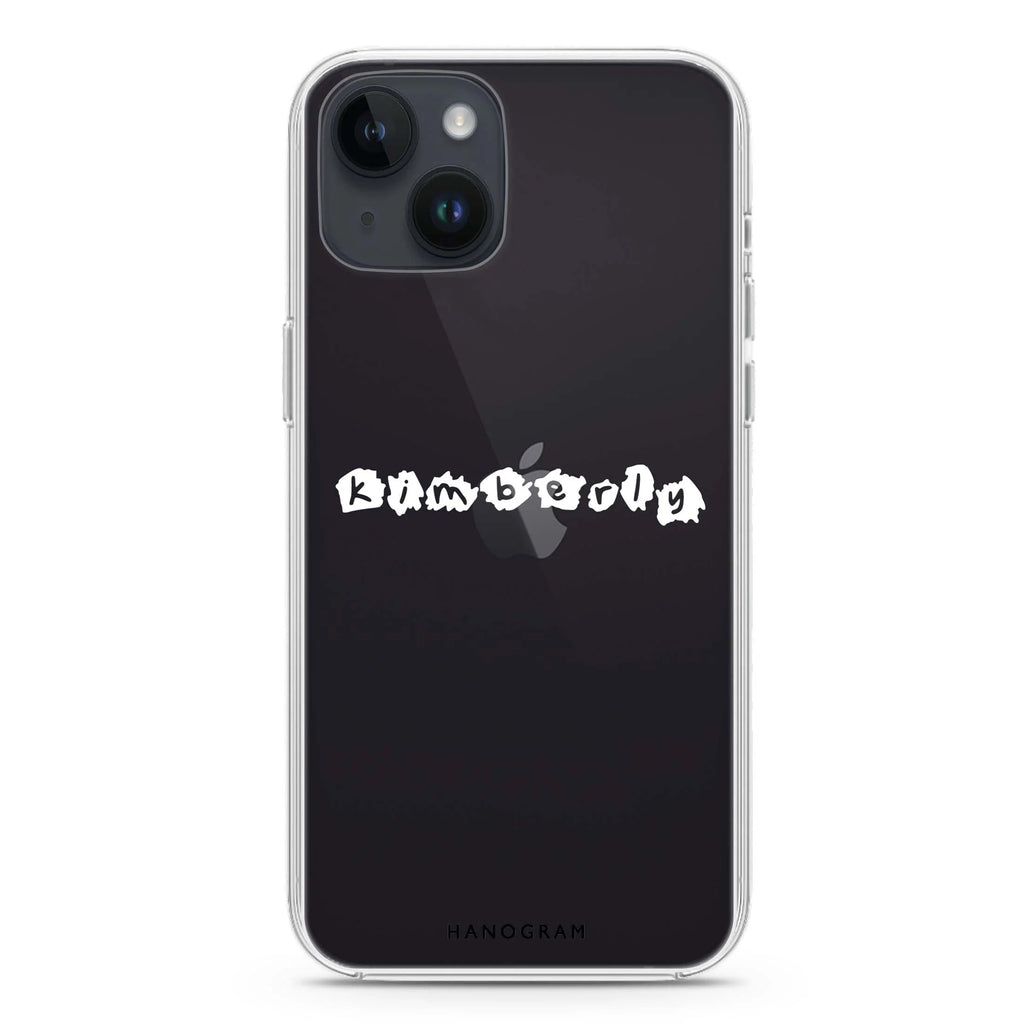 Sticker Custom Name iPhone 14 水晶透明保護殼