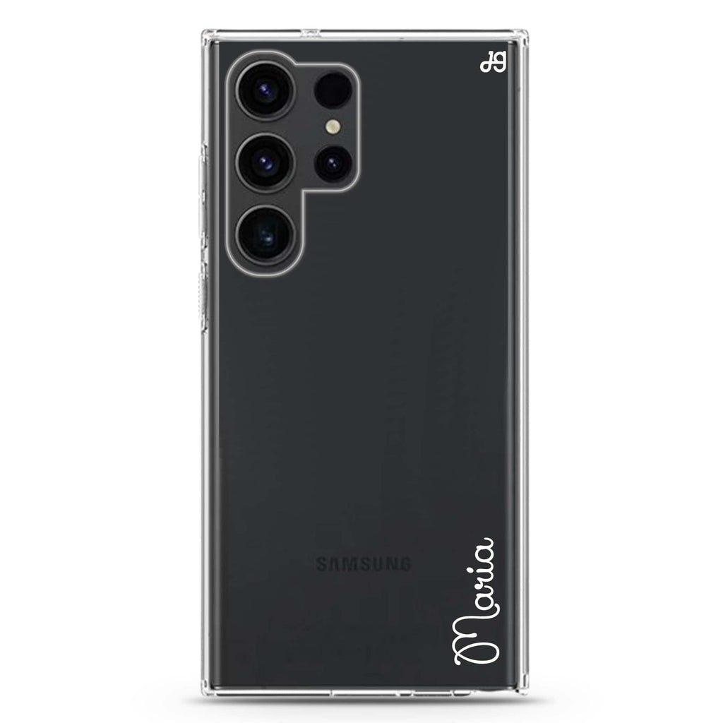 Delicacy Custom Name Samsung Galaxy Ultra 可加名字透明保護殼，適用 S26/S25/S24/S23 Ultra，圖1