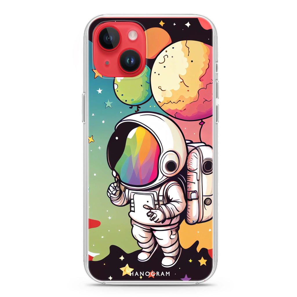 Astronauts iPhone 14 Magsafe 兼容水晶透明保護殼