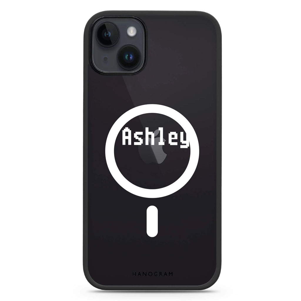 Pixel Custom Name iPhone 14 Plus Magsafe 兼容防衝擊保護殼