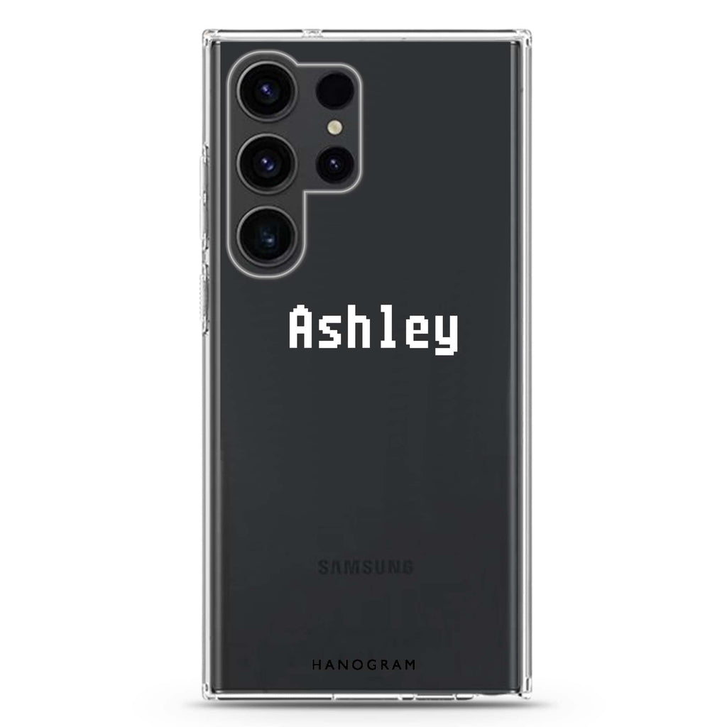 Pixel Custom Name Samsung Galaxy Ultra 可加名字透明保護殼，適用 S26/S25/S24/S23 Ultra，圖1