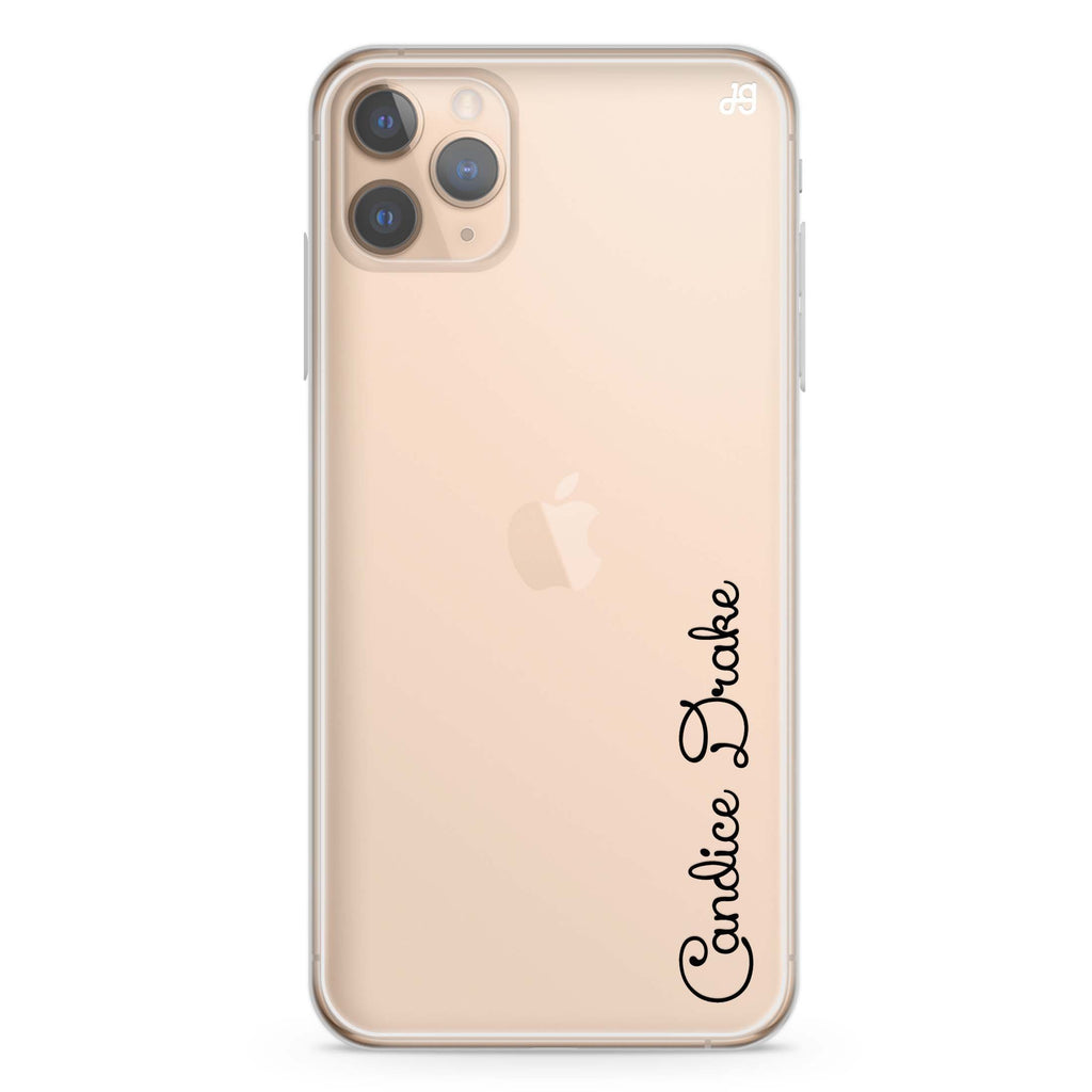 Delicacy Custom Name iPhone 11 Pro Max 水晶透明保護殼