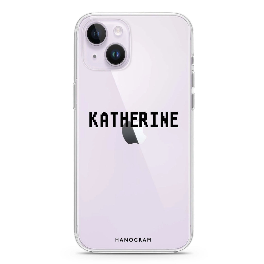 Pixel Custom Name iPhone 14 plus 水晶透明保護殼