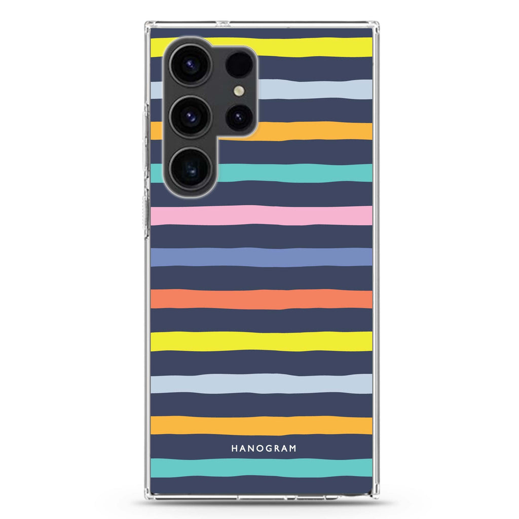 Rainbow Line Samsung Galaxy Ultra 透明保護殼，適用 S26/S25/S24/S23 Ultra，圖1