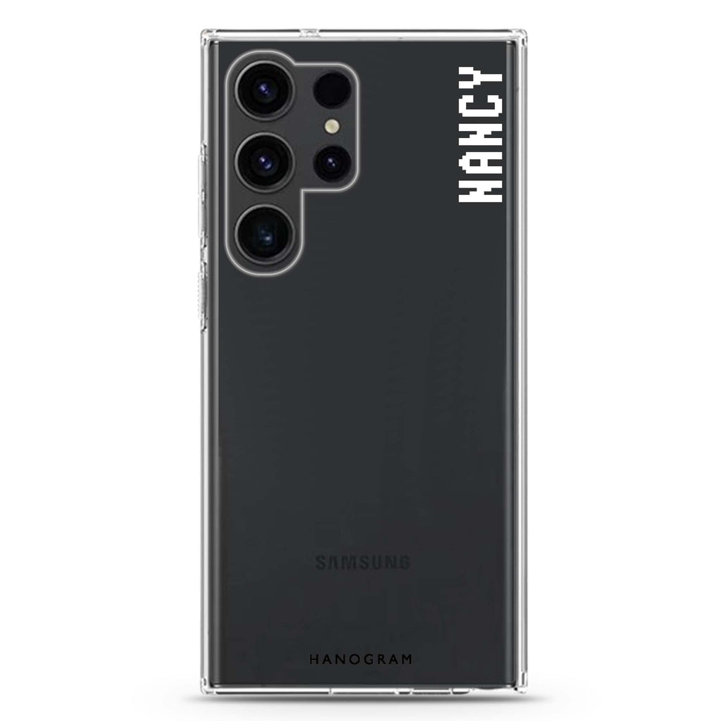 Pixel Custom Name II Samsung Galaxy Ultra 可加名字透明保護殼，適用 S26/S25/S24/S23 Ultra，圖1