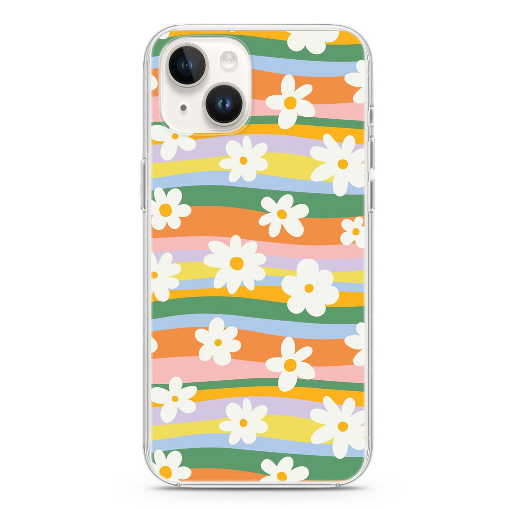 Flowers iPhone 14 Plus Magsafe 兼容水晶透明保護殼