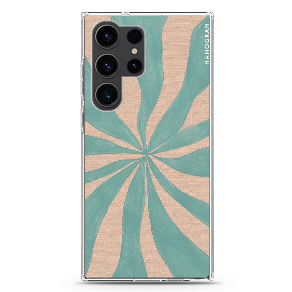 Abstract Paint Pattern Samsung Galaxy Ultra 透明保護殼，適用 S26/S25/S24/S23 Ultra，圖1