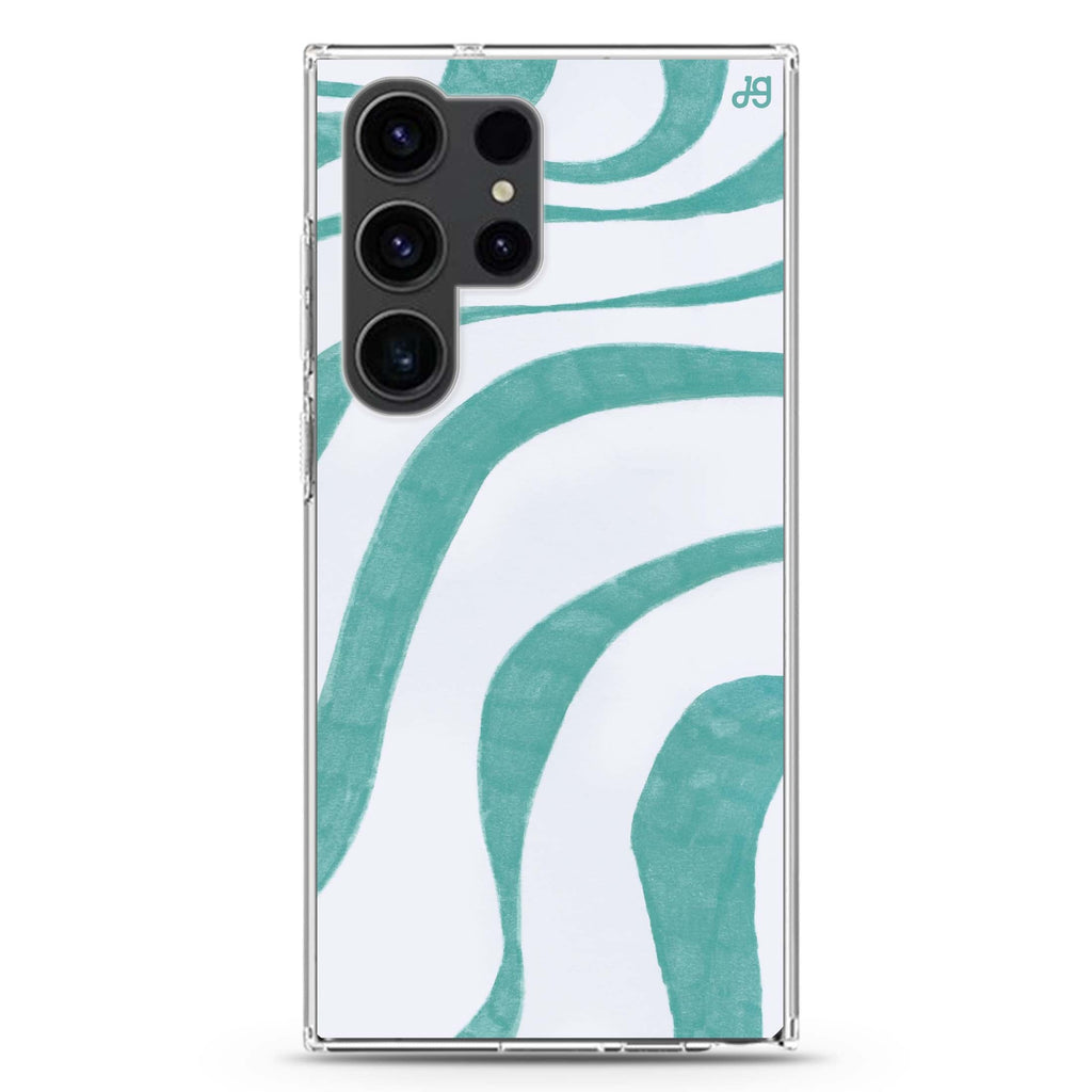 Abstract Paint Pattern Samsung Galaxy Ultra 透明保護殼，適用 S26/S25/S24/S23 Ultra，圖1