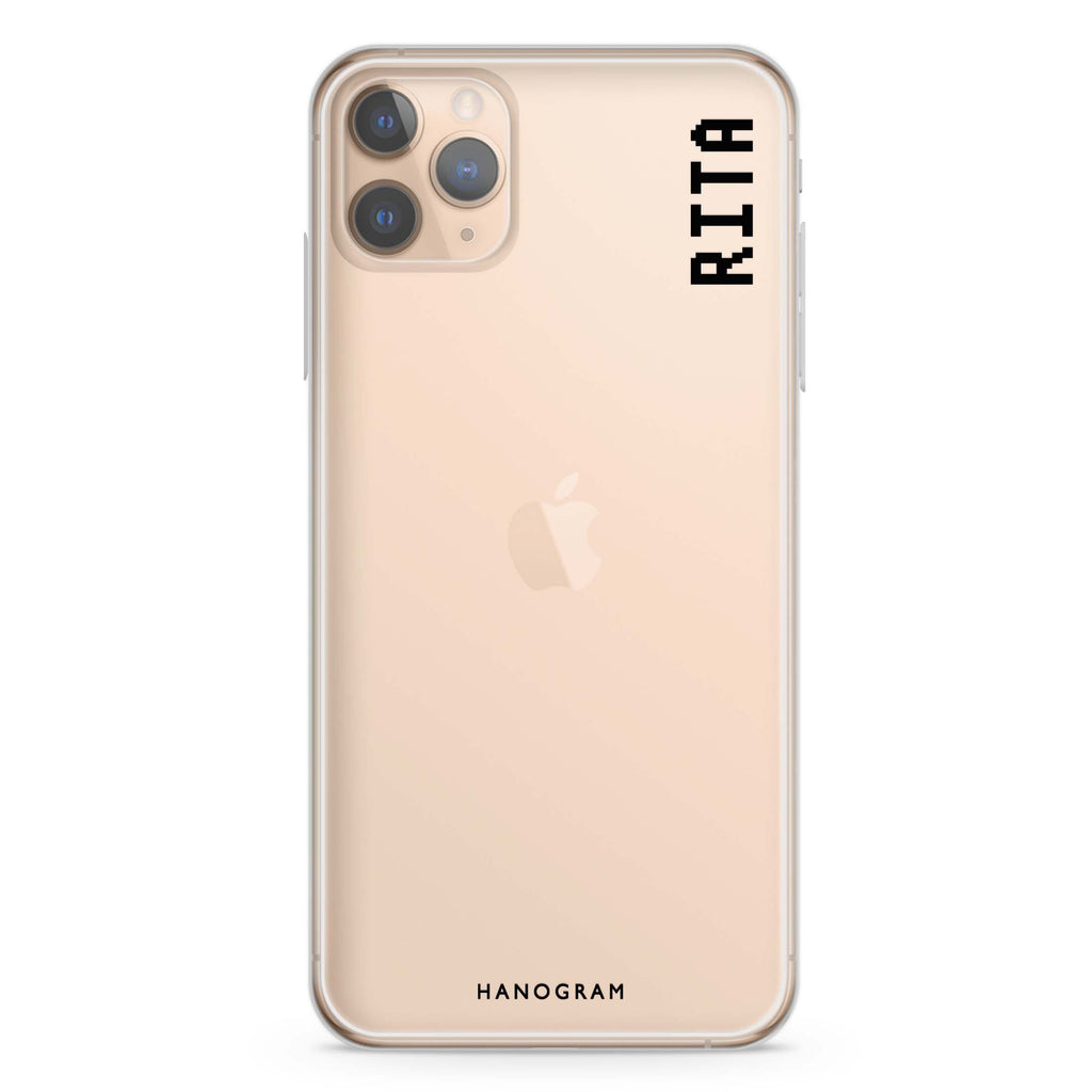 Pixel Custom Name II iPhone 11 Pro 水晶透明保護殼