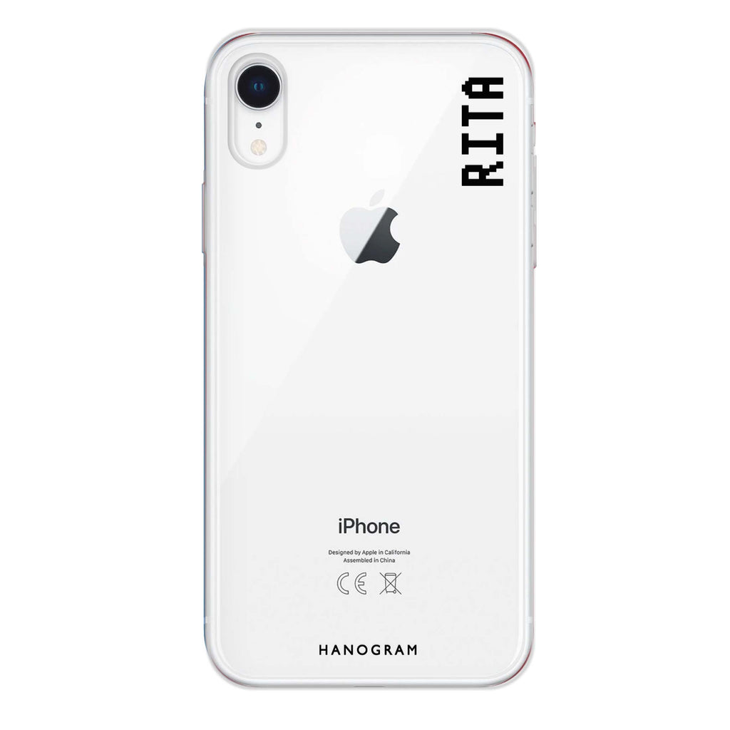 Pixel Custom Name II iPhone XR 水晶透明保護殼