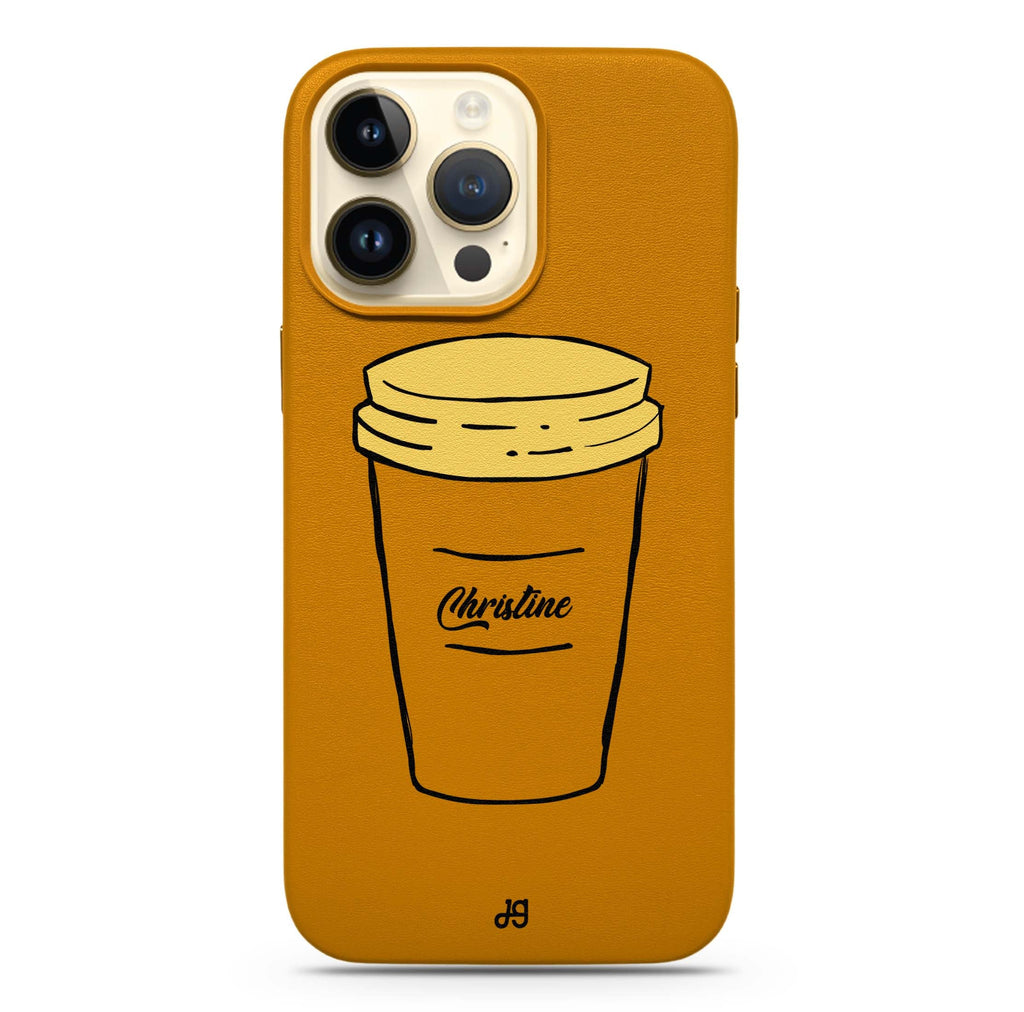 Coffee Magsafe 兼容皮革保護殼